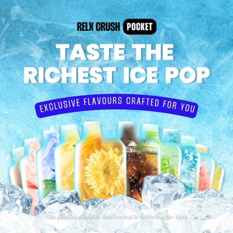 RELX CRUSH POCKET 6000 PUFF DISPOSABLE