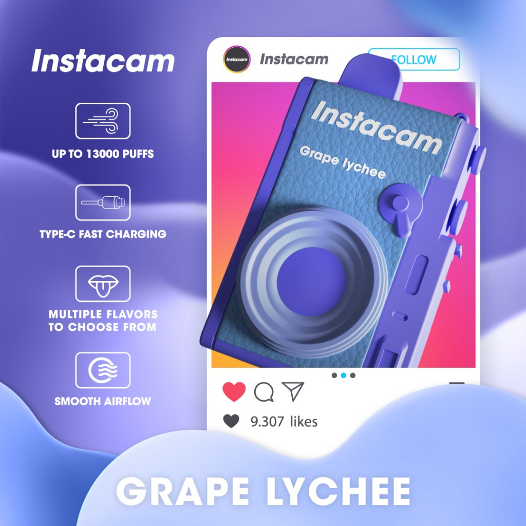 INSTACAM 13000 PUFF DISPOSABLE