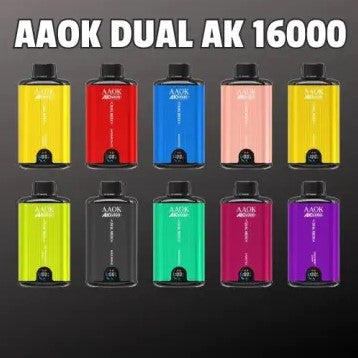 AAOK DUAL AK 16000 PUFF DISPOSABLE