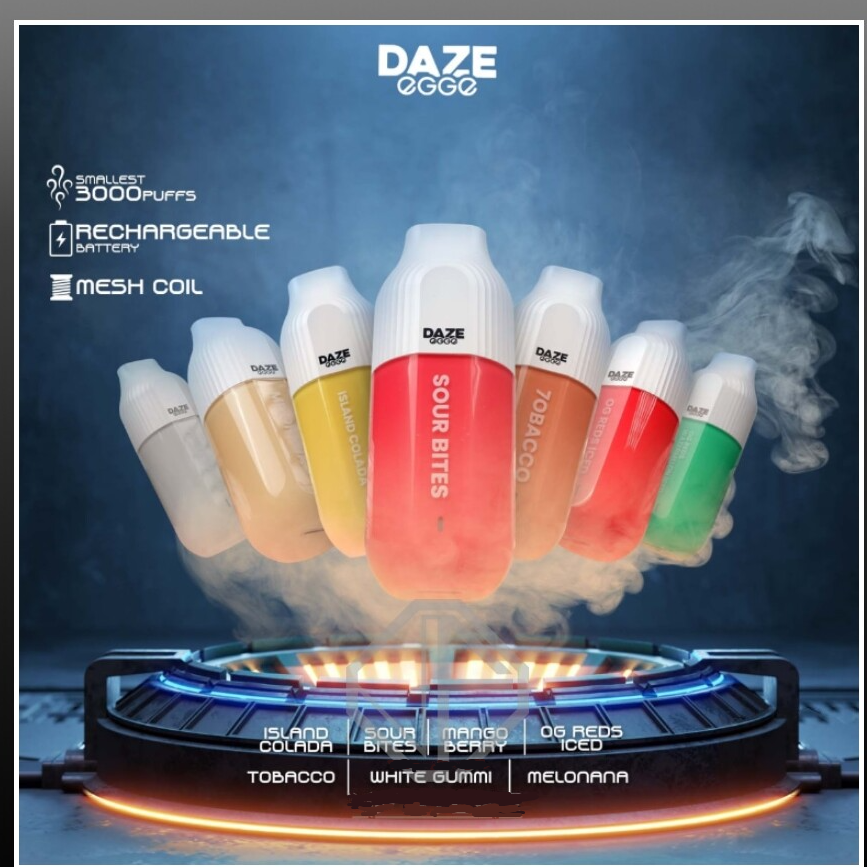 Singapore Vape Disposable 3000 puff 7 Daze Egge