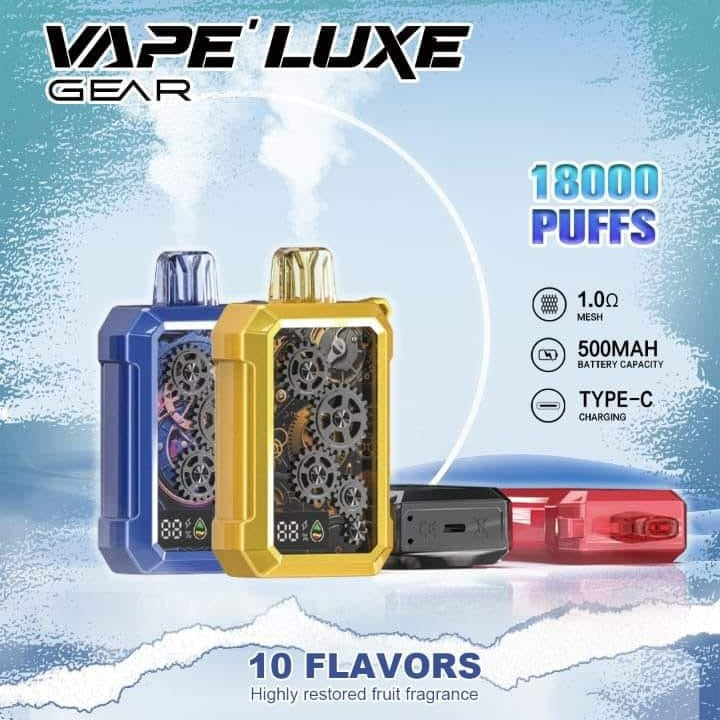 VAPE LUXE GEAR 18000 PUFF DISPOSABLE