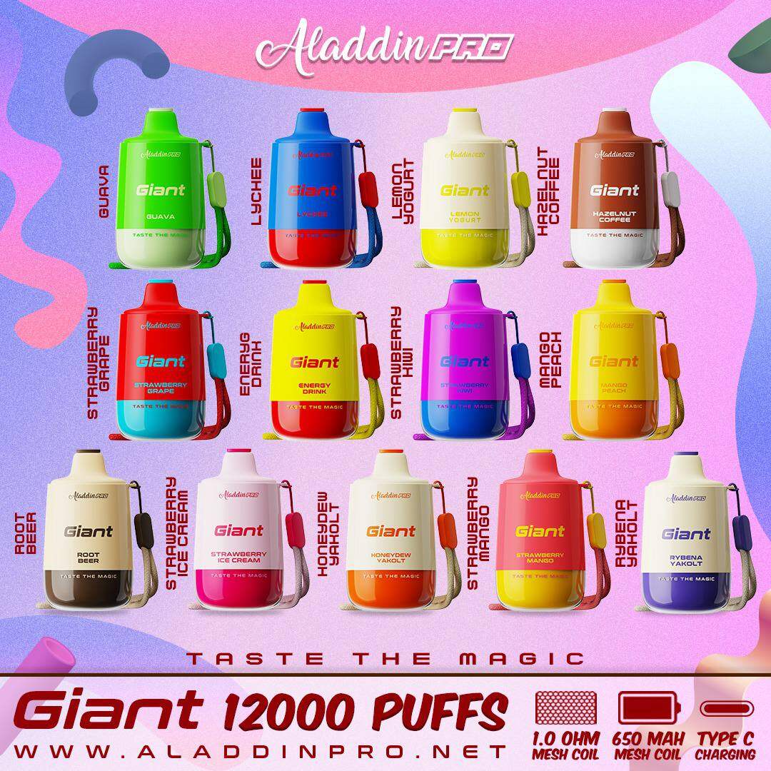 ALADDIN PRO GIANT 12,000 PUFF DISPOSABLE