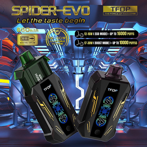 TFOP SPIDER EVO 16000 PUFF DISPOSABLE