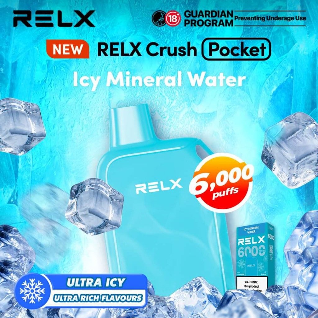 RELX CRUSH POCKET 6000 PUFF DISPOSABLE