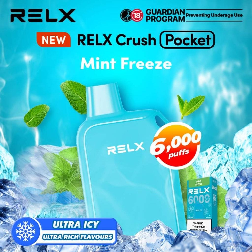 RELX CRUSH POCKET 6000 PUFF DISPOSABLE