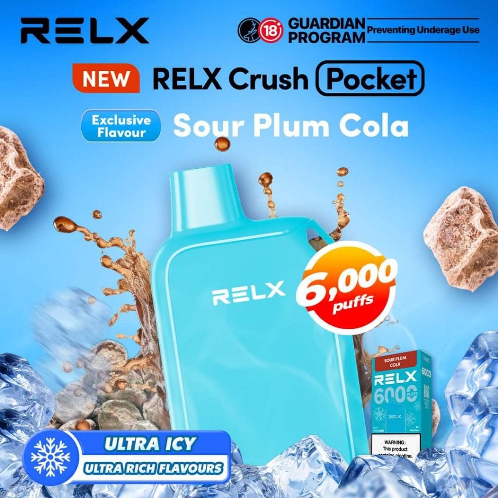 RELX CRUSH POCKET 6000 PUFF DISPOSABLE