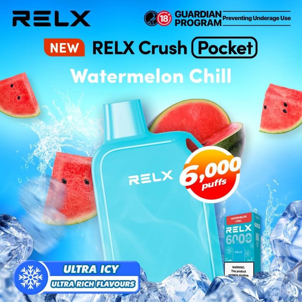 RELX CRUSH POCKET 6000 PUFF DISPOSABLE